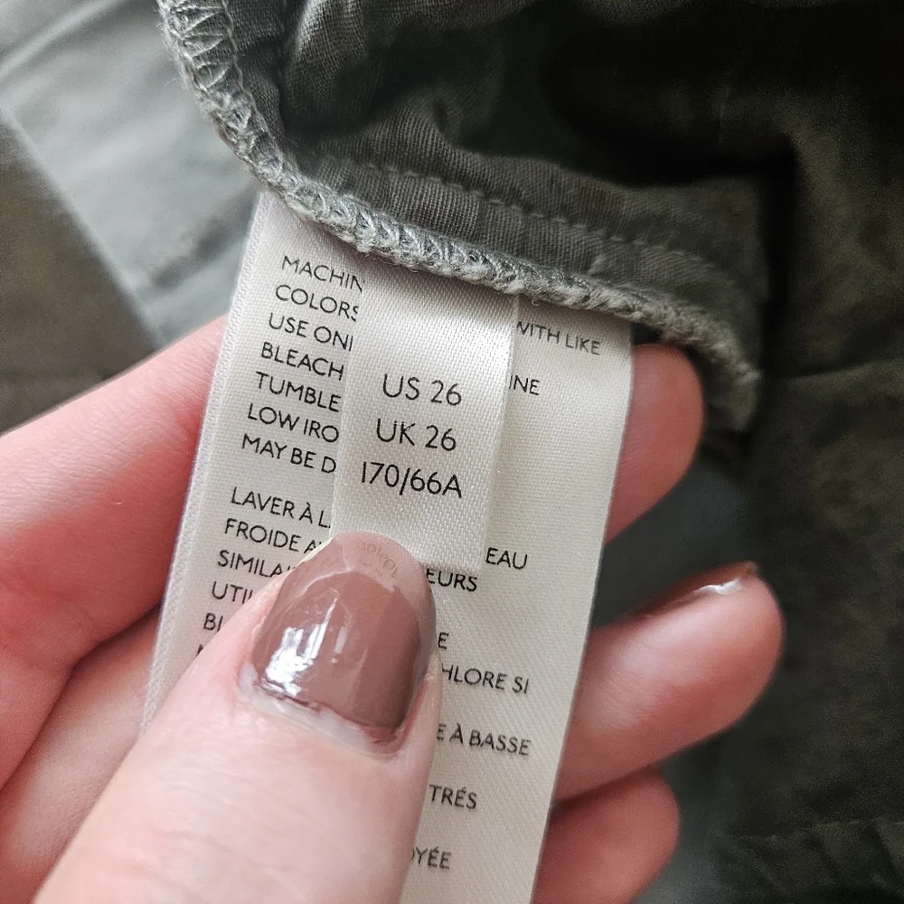 by Anthropologie Jefferson Moto Slim Fit Cargo Pants Size 26 - Picture 9 of 13